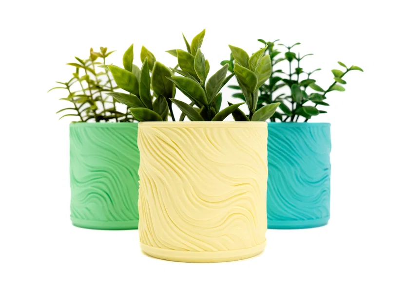 Chậu cây Organic Swirl Planter - Image 1