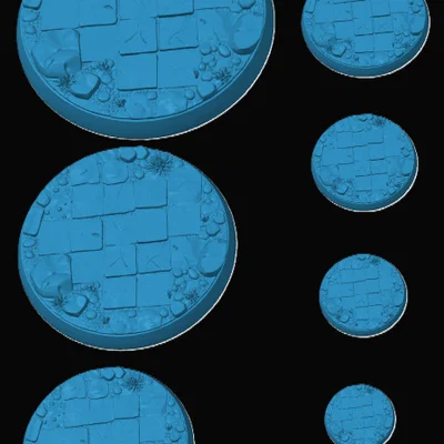 Bộ Đế Mô Hình Dạng Gạch Lớn (Large Tile Miniature Base)