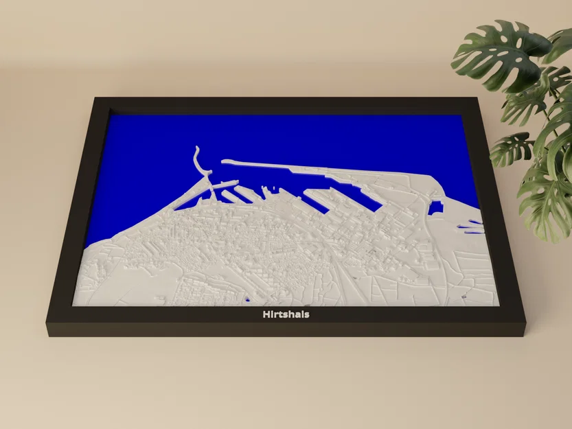 Mô hình địa hình 3D thu nhỏ Hirtshals, Đan Mạch - Image 1