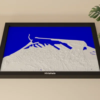 Mô hình địa hình 3D thu nhỏ Hirtshals, Đan Mạch
