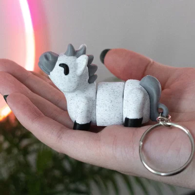 Flexi Horse (+Keychain) - Mô hình ngựa cử động linh hoạt