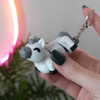 Flexi Horse (+Keychain) - Mô hình ngựa cử động linh hoạt