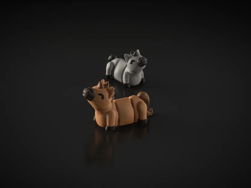 Flexi Horse (+Keychain) - Mô hình ngựa cử động linh hoạt - Image 4
