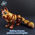 Mô hình Sói Khớp Nối (Articulated Wolf) - Thumbnail 1