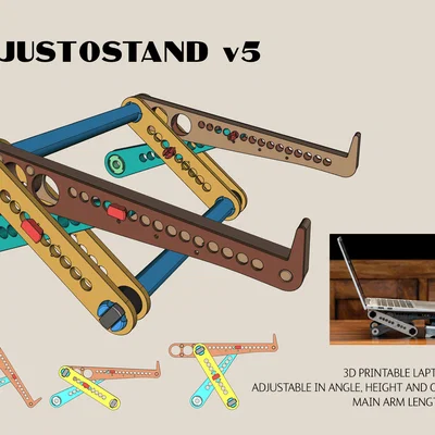 ADJUSTOSTAND v5: Giá đỡ laptop đa năng cực kỳ linh hoạt