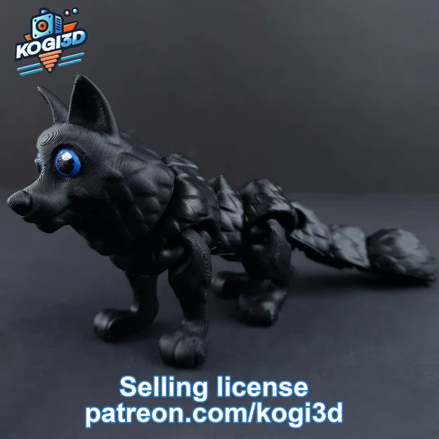 Mô hình Sói Khớp Nối (Articulated Wolf) - Image 10