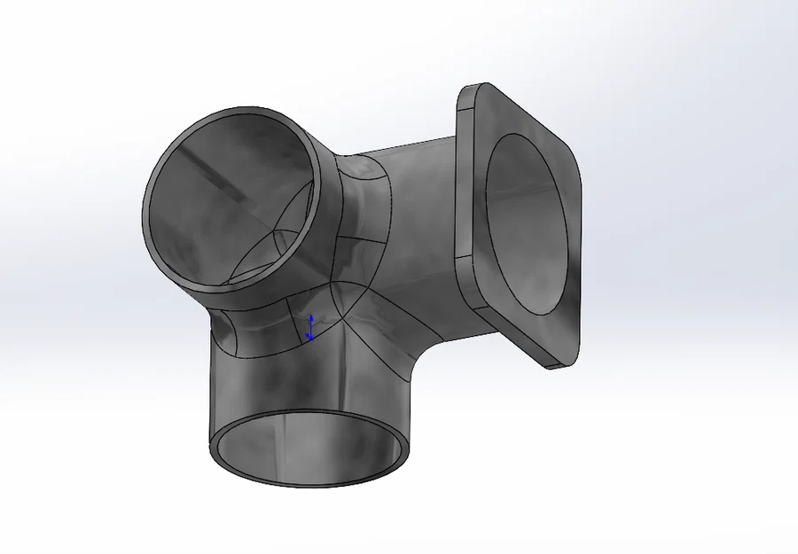 Khớp nối ống thoát khí 100mm cho hệ thống thông gió - Tự in 3D - Image 1