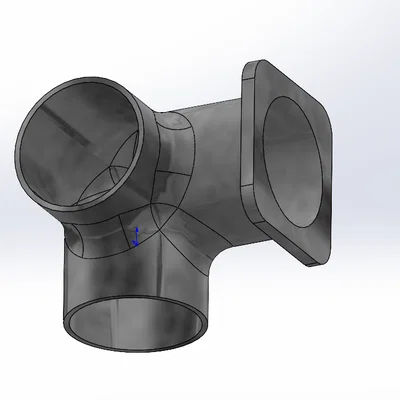 Khớp nối ống thoát khí 100mm cho hệ thống thông gió - Tự in 3D