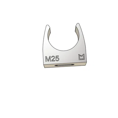 Kẹp giữ ống M25 (Rohrclips M25) dùng cho lắp đặt đường ống