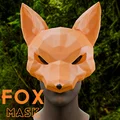 Mặt nạ cáo Fox Mask phong cách Low Poly cho tiệc hóa trang - Thumbnail 1