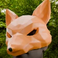 Mặt nạ cáo Fox Mask phong cách Low Poly cho tiệc hóa trang - Thumbnail 3