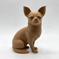 Mô hình chú chó Chihuahua lông ngắn đang ngồi - Thumbnail 2