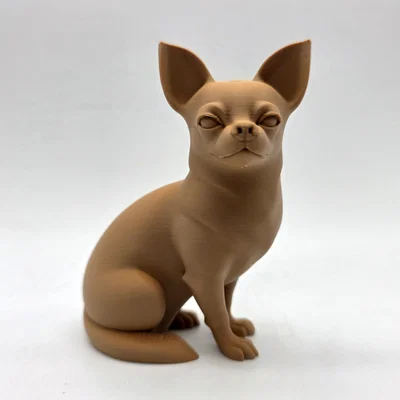 Mô hình chú chó Chihuahua lông ngắn đang ngồi