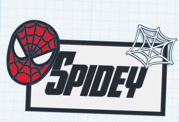 Bảng tên trang trí Spiderman tự thiết kế - Món quà độc đáo cho fan - Image 1