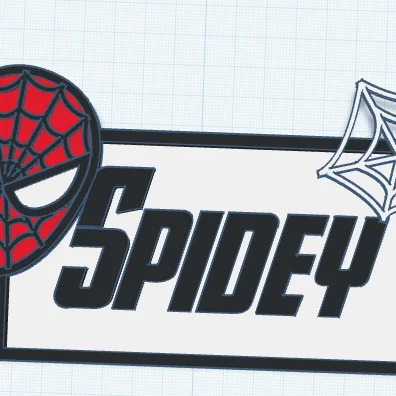 Bảng tên trang trí Spiderman tự thiết kế - Món quà độc đáo cho fan