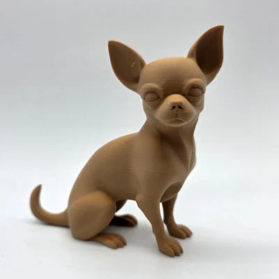 Tượng Chó Chihuahua Lông Ngắn Đang Ngồi 2