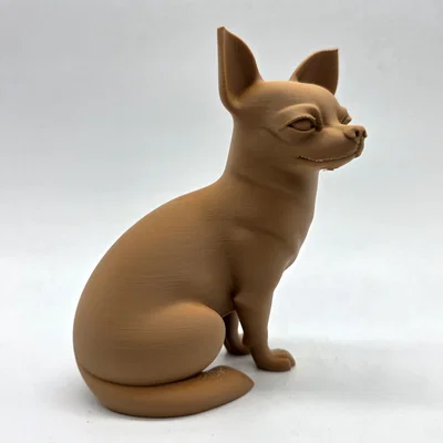 Mô hình chú chó Chihuahua lông ngắn đang ngồi