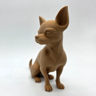 Tượng Chó Chihuahua Lông Ngắn Đang Ngồi 2