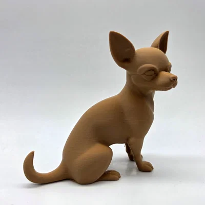 Tượng Chó Chihuahua Lông Ngắn Đang Ngồi 2