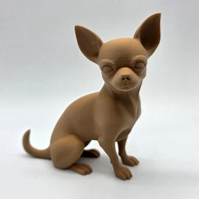 Tượng Chó Chihuahua Lông Ngắn Đang Ngồi 2