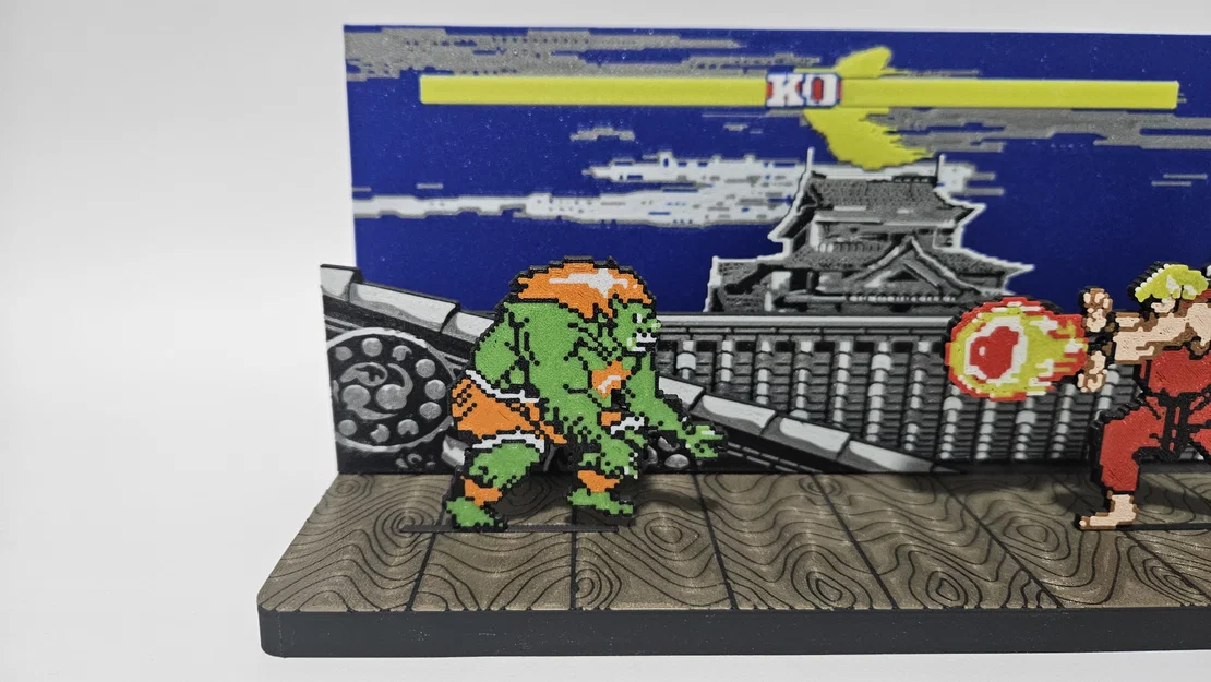 Blanka SF2 - Phiên bản cổ điển (Diorama & Móc khóa) - Image 1