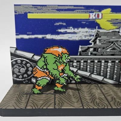 Blanka SF2 - Phiên bản cổ điển (Diorama & Móc khóa)