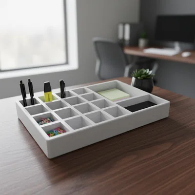 Khay Đựng Vật Dụng Để Bàn Đa Năng In 3D (Desk Organizer)