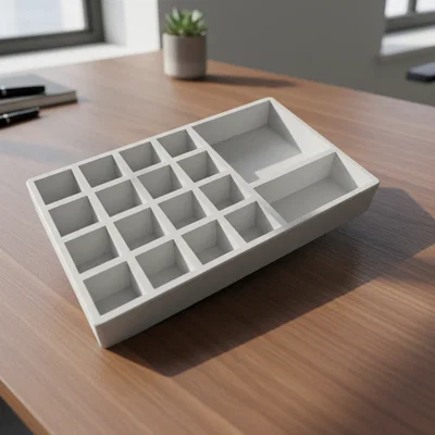 Khay Đựng Vật Dụng Để Bàn Đa Năng In 3D (Desk Organizer)