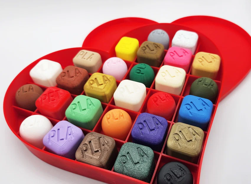 Hộp Đựng Kẹo Hình Trái Tim Dành Cho Mẫu Thử Filament - Image 4