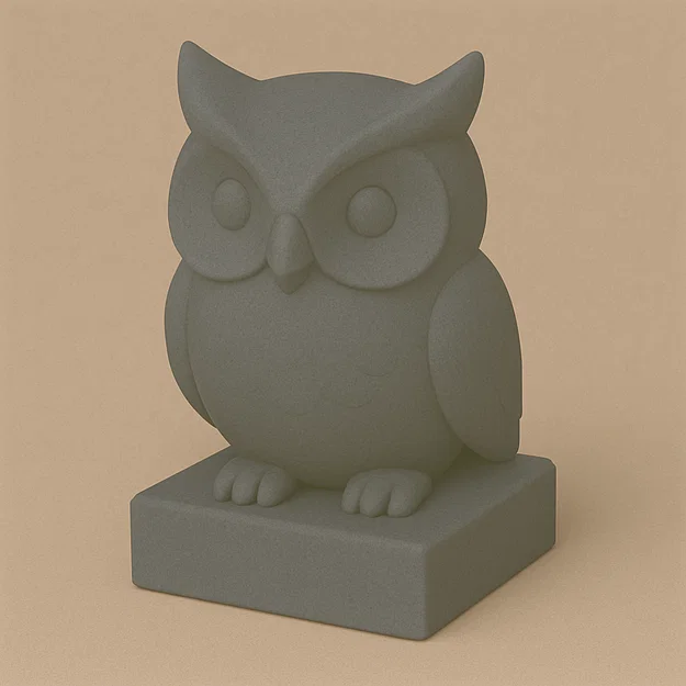 Mô hình trang trí chú cú nhỏ (Cute lil' Owl) in 3D cực xinh - Image 1