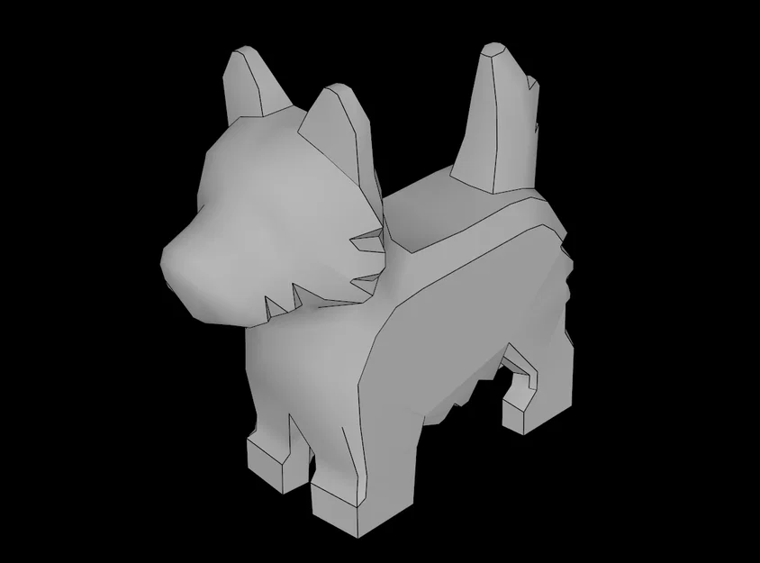 Mô hình chú chó Terrier in 3D tương thích hệ thống Lego - Image 1
