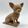 Tượng Chú Chó Chihuahua Lông Ngắn Đang Ngồi - Thumbnail 1