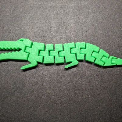 Articu-Gator - Mô hình cá sấu khớp nối in nguyên khối!