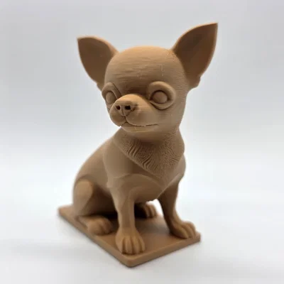 Tượng Chú Chó Chihuahua Lông Ngắn Đang Ngồi