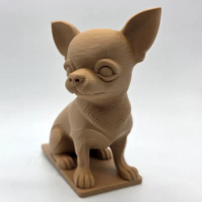Tượng Chú Chó Chihuahua Lông Ngắn Đang Ngồi
