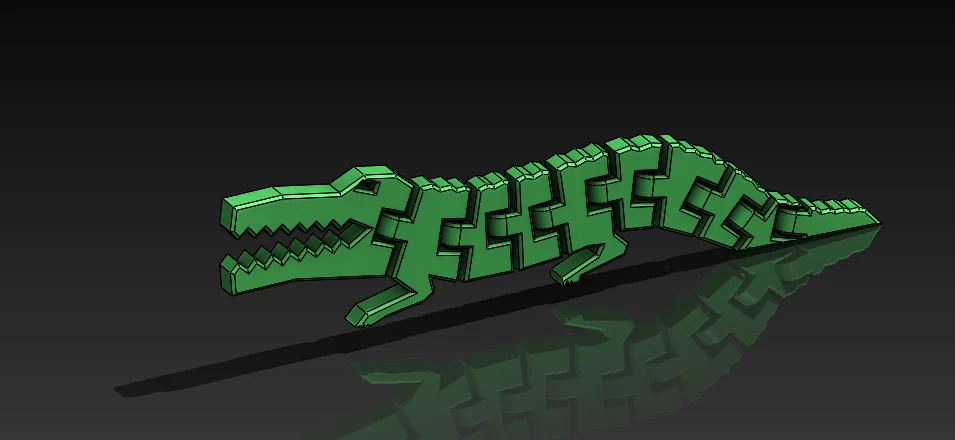 Articu-Gator - Mô hình cá sấu khớp nối in nguyên khối! - Image 3