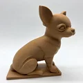 Tượng Chú Chó Chihuahua Lông Ngắn Đang Ngồi - Thumbnail 4