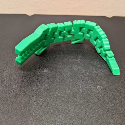 Articu-Gator - Mô hình cá sấu khớp nối in nguyên khối!