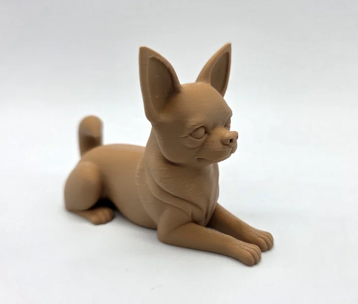 Mô hình tượng chú chó Chihuahua lông ngắn đang nằm - Image 4