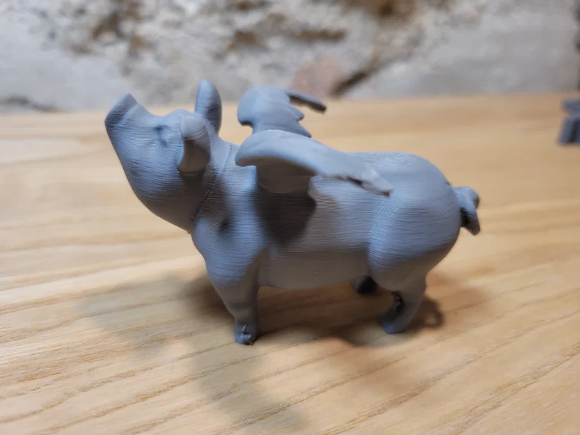 Mô hình chú heo biết bay (Flying Pig) ngộ nghĩnh dùng in 3D - Image 1