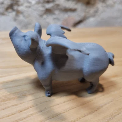 Mô hình chú heo biết bay (Flying Pig) ngộ nghĩnh dùng in 3D