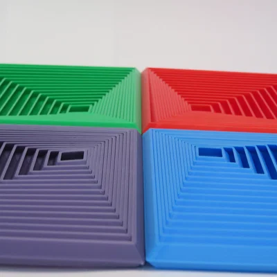 Square Super-Fidget (Mô hình in liền khối - Print-In-Place)