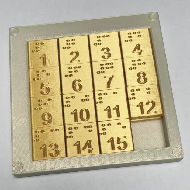 Trò chơi xếp hình 15 ô phiên bản chữ nổi Braille - Image 1