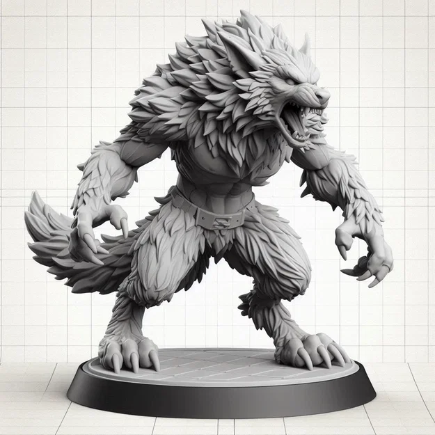 Mô hình Người Sói Gầm Gừ (Growling Werewolf) - Image 1