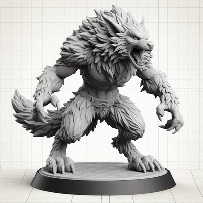 Mô hình Người Sói Gầm Gừ (Growling Werewolf)