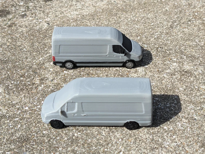 Mô hình xe Mercedes-Benz Sprinter Van - Tỷ lệ 1:87 - Image 4