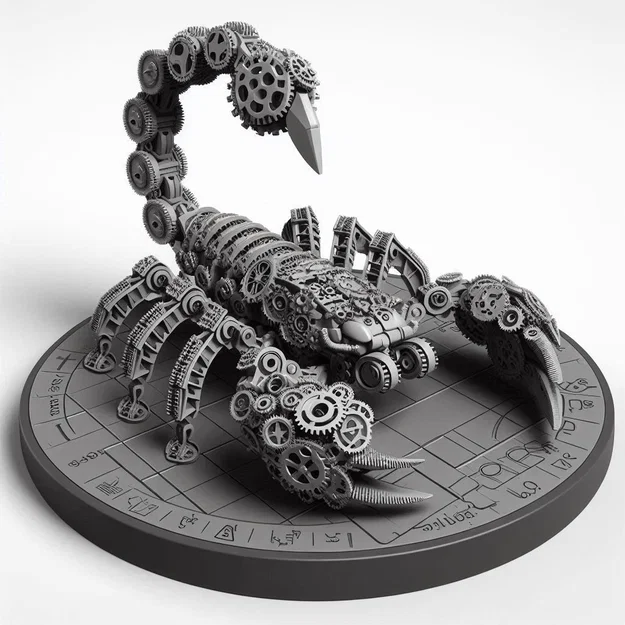 Mô hình 3D bọ cạp cơ khí Scrap Scorpion độc đáo cho máy in 3D - Image 1