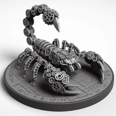Mô hình 3D bọ cạp cơ khí Scrap Scorpion độc đáo cho máy in 3D