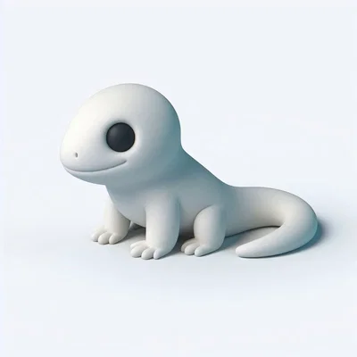 Mô hình 3D chú thằn lằn nhỏ xinh (Cute Lizard) để trang trí