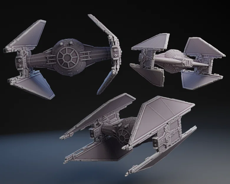 Mô hình phi thuyền TIE Avenger Prototype - Star Wars Andor cho máy in 3D - Image 1